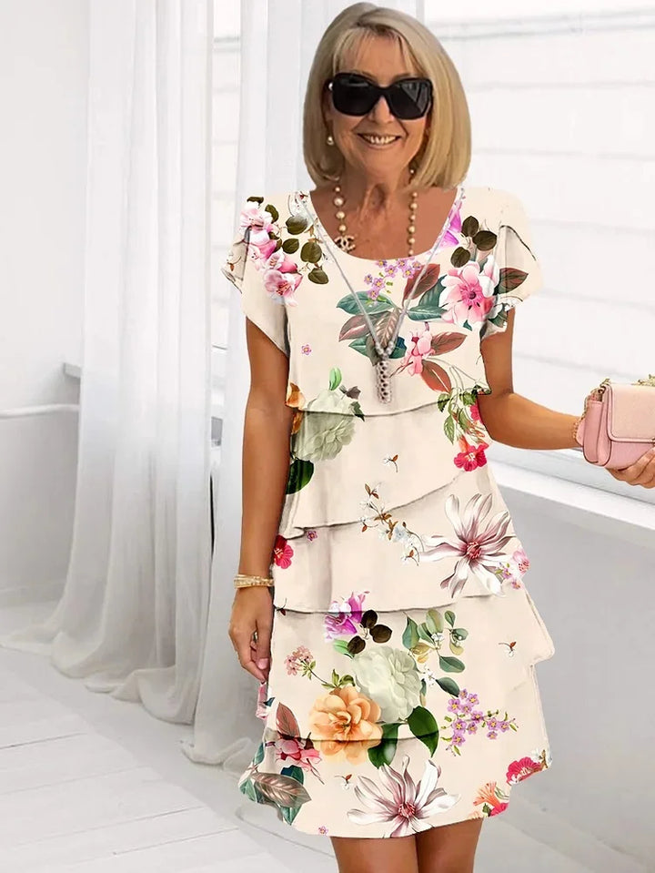 Flora™ | Elegante spring midi jurk