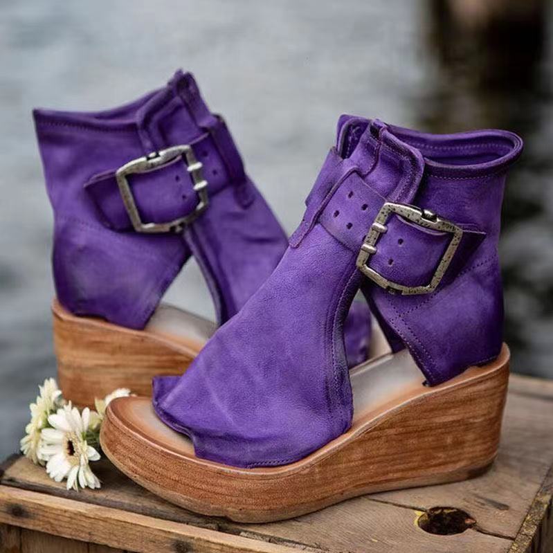 Elana | Stijlvolle orthopedische boho sleehaksandalen