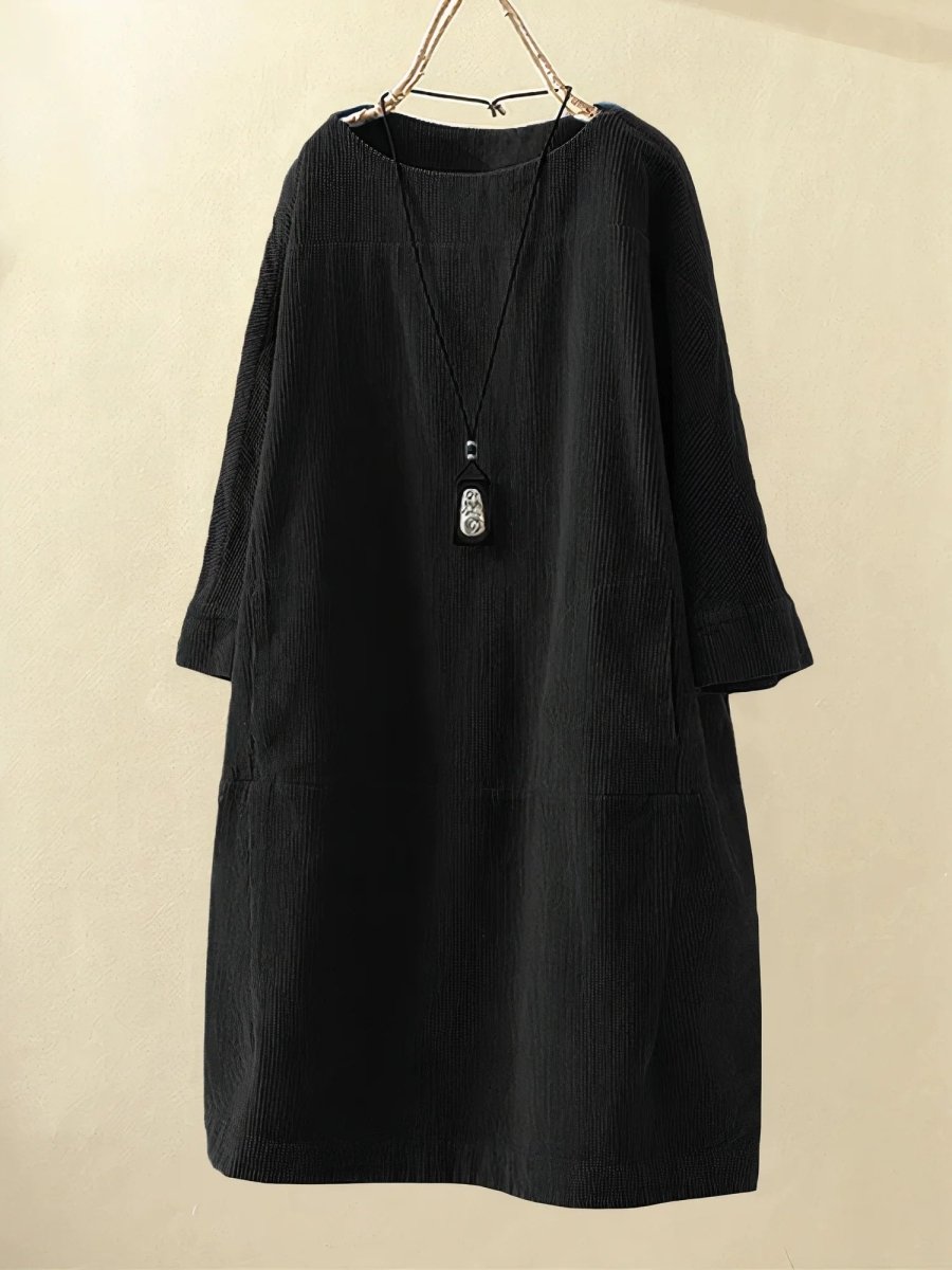 Bridie™ | Relaxte fit corduroy midi