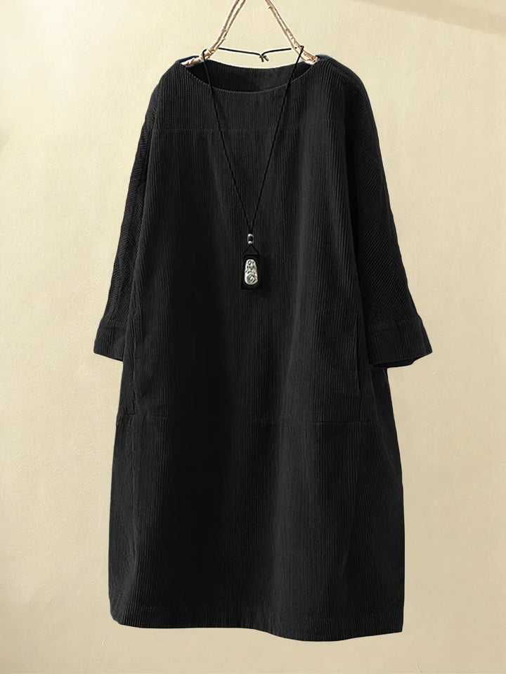 Bridie™ | Relaxte fit corduroy midi