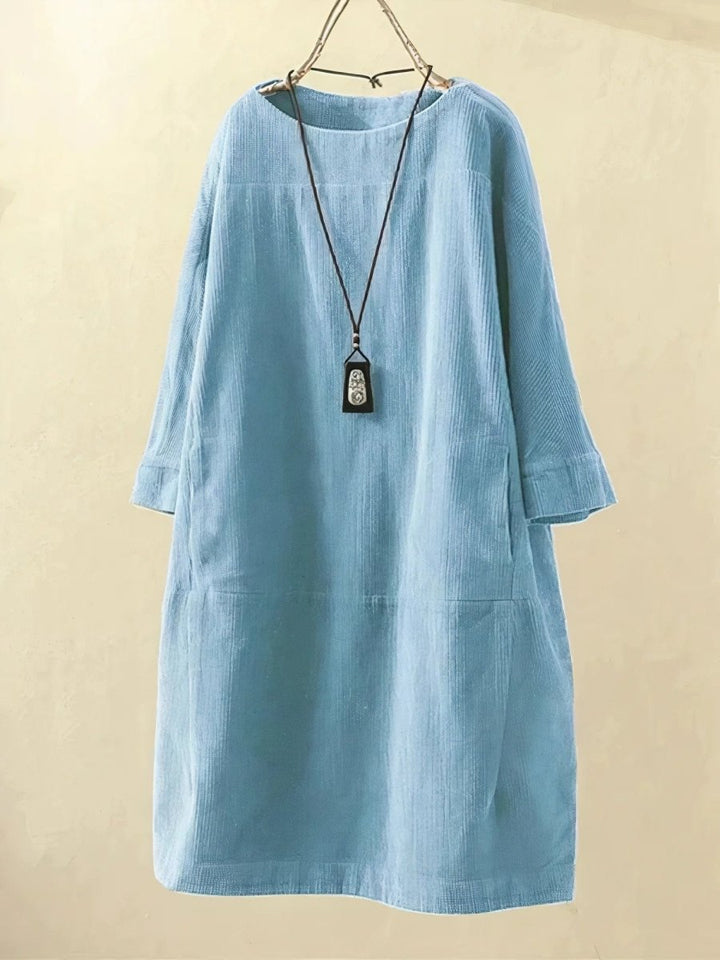 Bridie™ | Relaxte fit corduroy midi