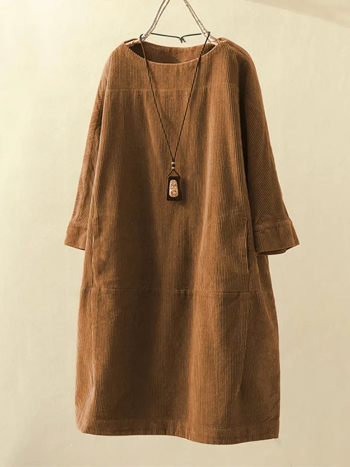 Bridie™ | Relaxte fit corduroy midi