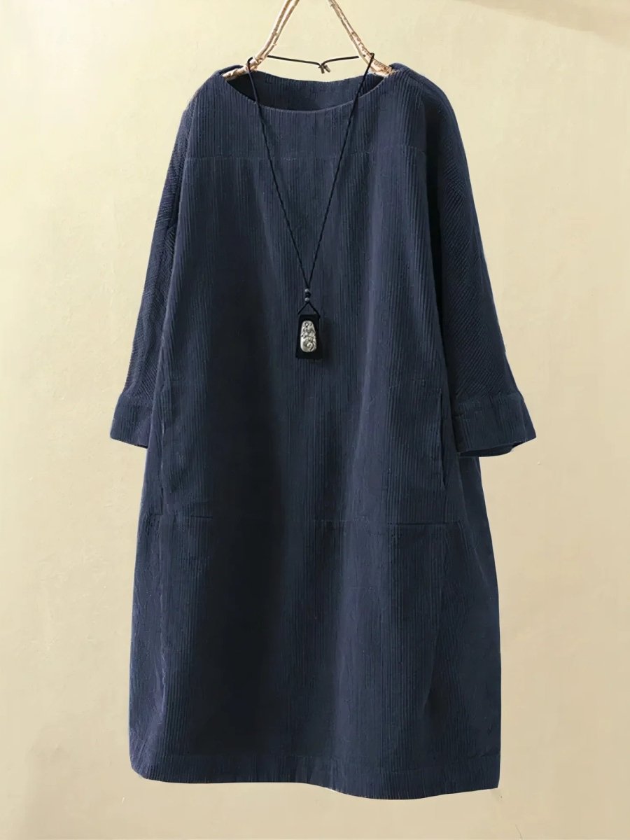Bridie™ | Relaxte fit corduroy midi
