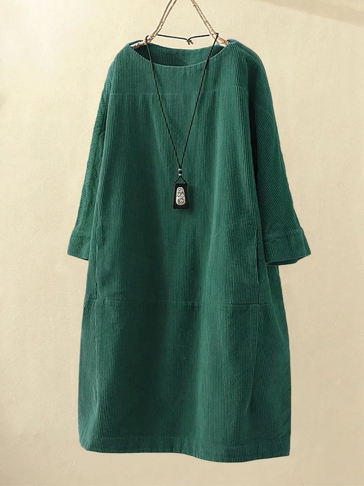 Bridie™ | Relaxte fit corduroy midi