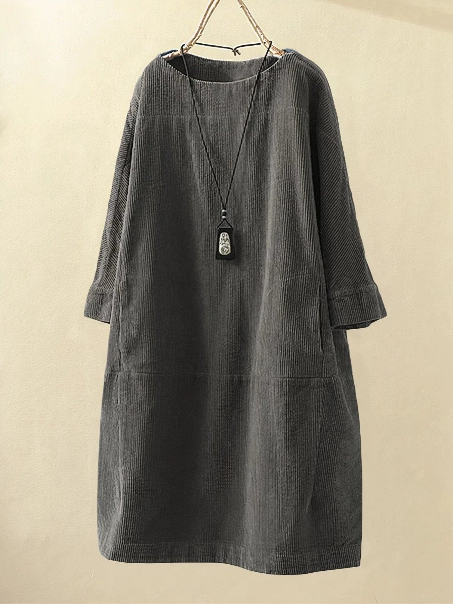 Bridie™ | Relaxte fit corduroy midi