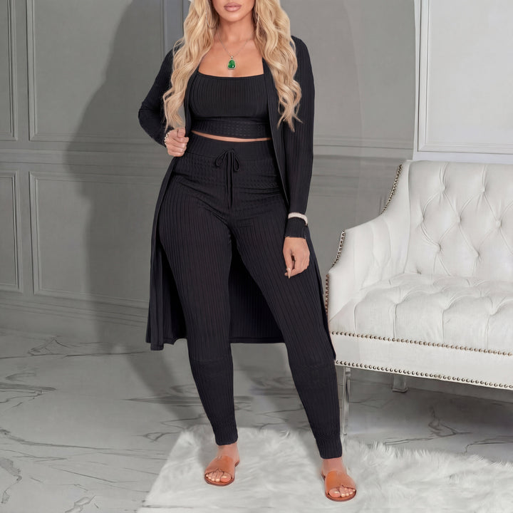 Amarie™ | Cozy three piece vest & leggings co-ord set