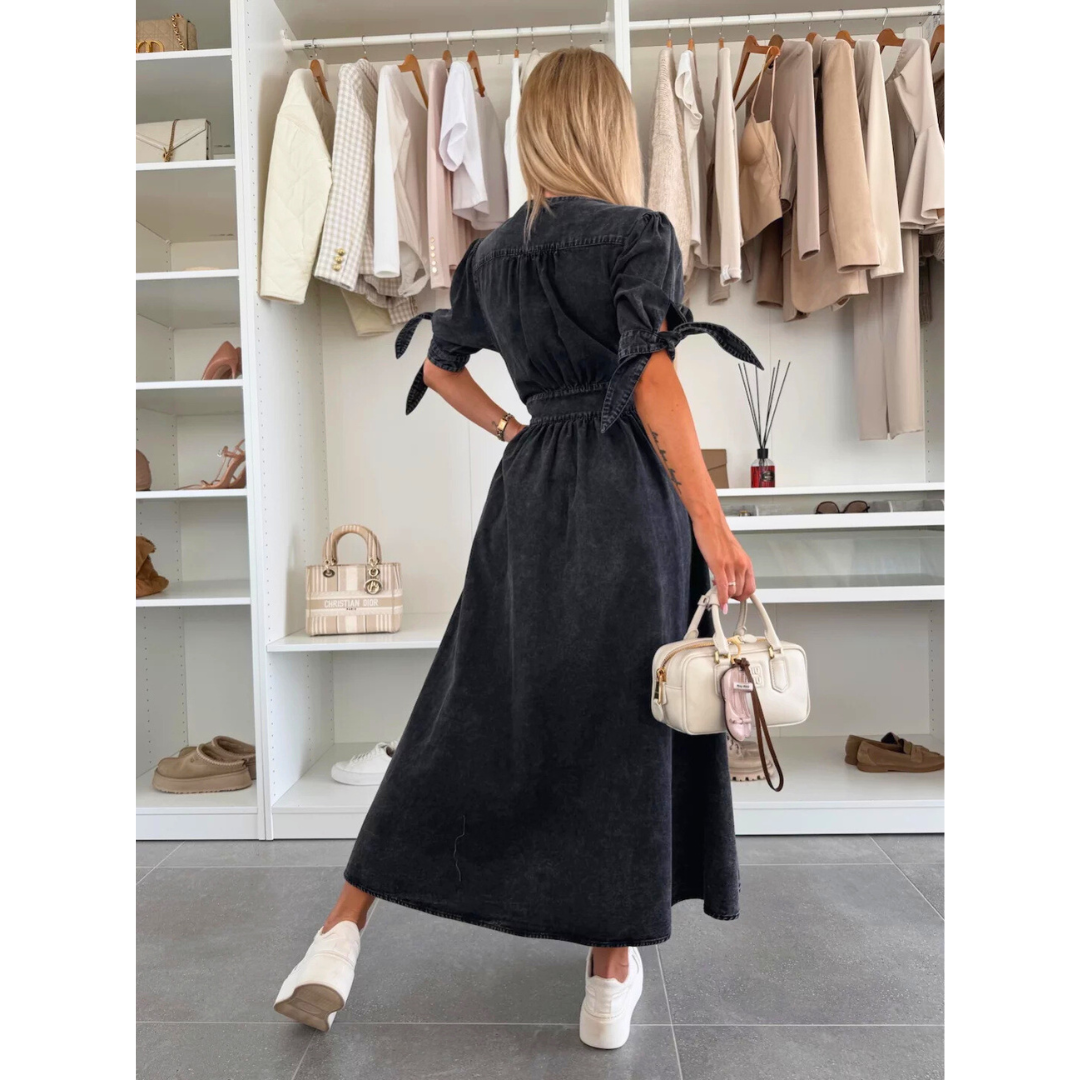 Maelle™ | Elegante V-hals midi jurk