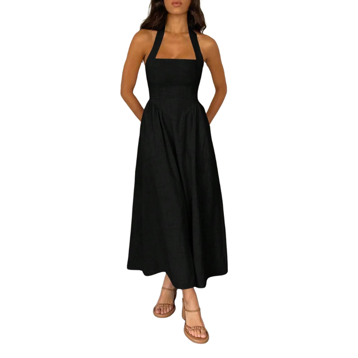 Kate™ | Elegante zonder mouwen high-waist jurk