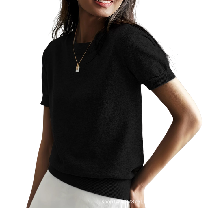 Jenny™ | Klassieke ronde hals casual top