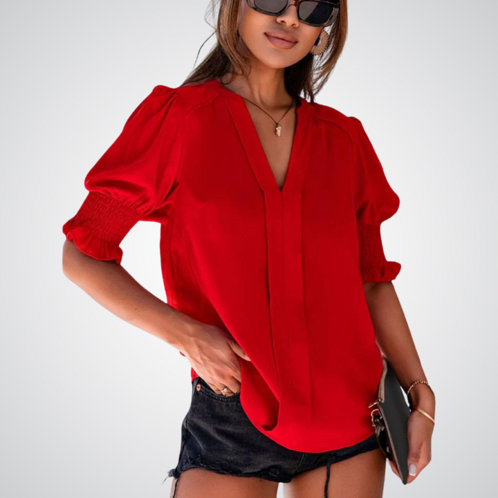 Monica™ | Chique V-hals blouse