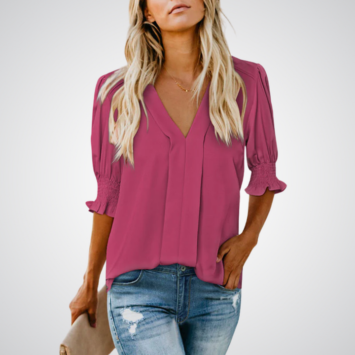 Monica™ | Chique V-hals blouse