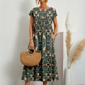 Florene™ | Breezy bloemen midi jurk