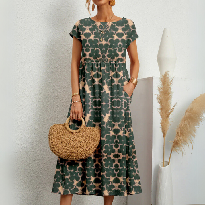 Florene™ | Breezy bloemen midi jurk