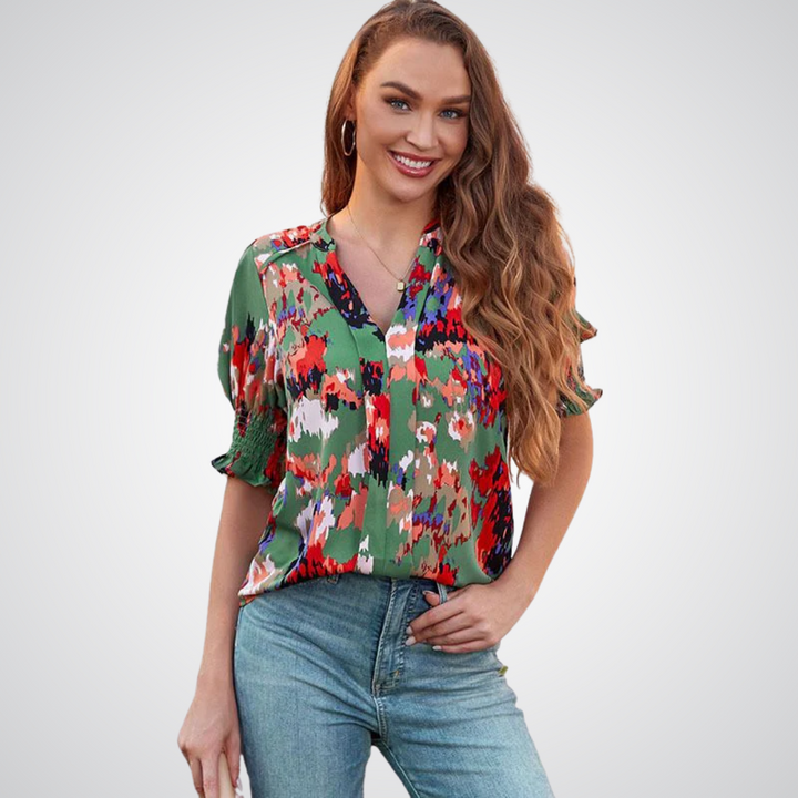 Monica™ | Chique V-hals blouse