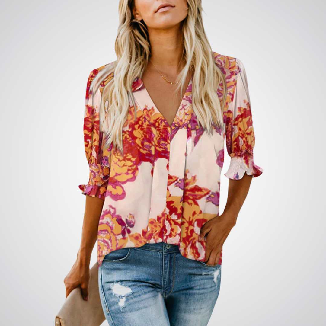 Monica™ | Chique V-hals blouse