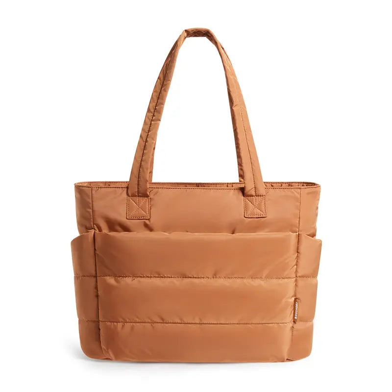 Nadine™ | Puffy bubble shopper voor dames gewatteerde laptop schoudertas