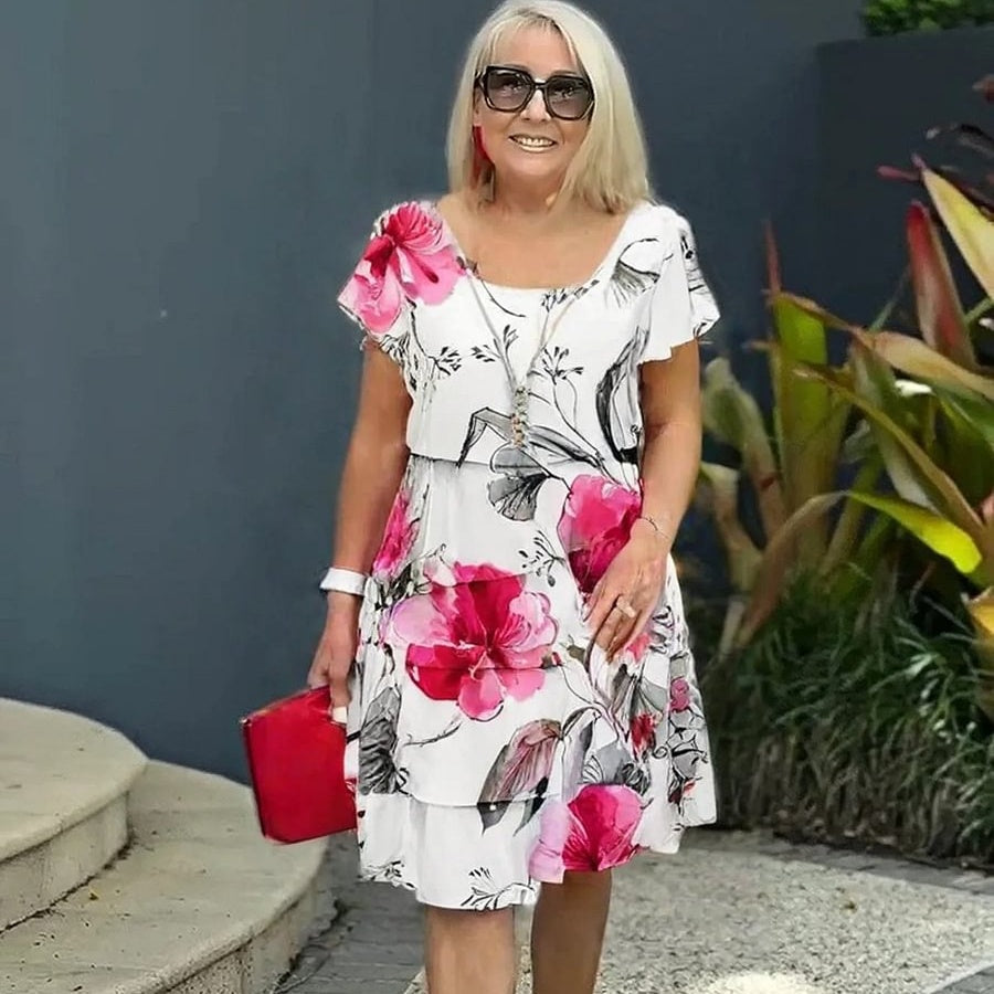 Catrina | Bloemen print jurk