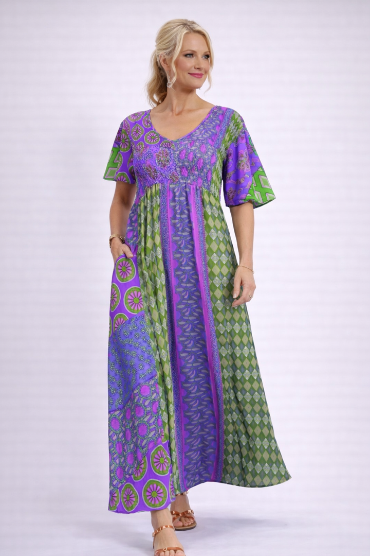 Liora | Met print maxi jurk