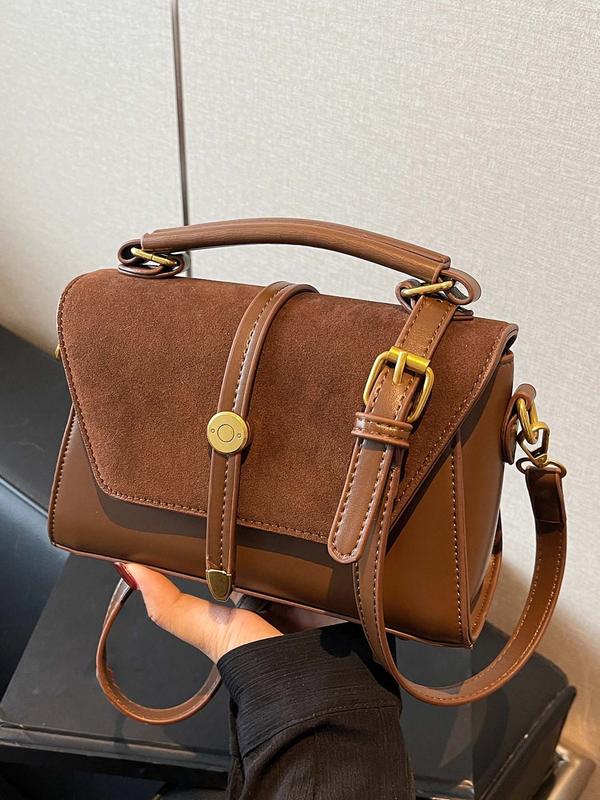 Avanlie™ | Trendy contrast stitching small square schoudertas