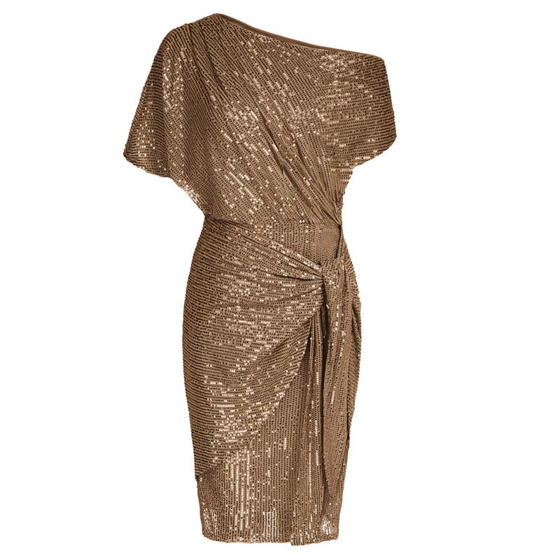 Aurelia™ | Elegante sequined off-shoulder bodycon party jurk