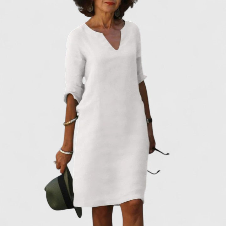 Taylor | Comfortabele V-hals jurk