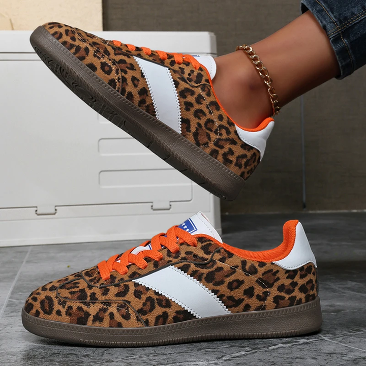 Fierce | Suède leopard sneaker