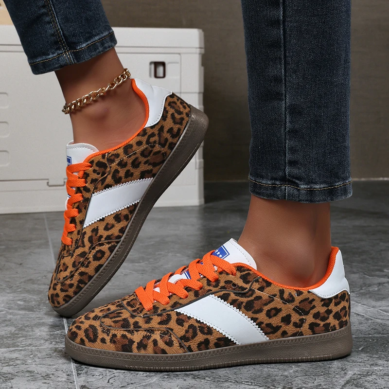 Fierce | Suède leopard sneaker