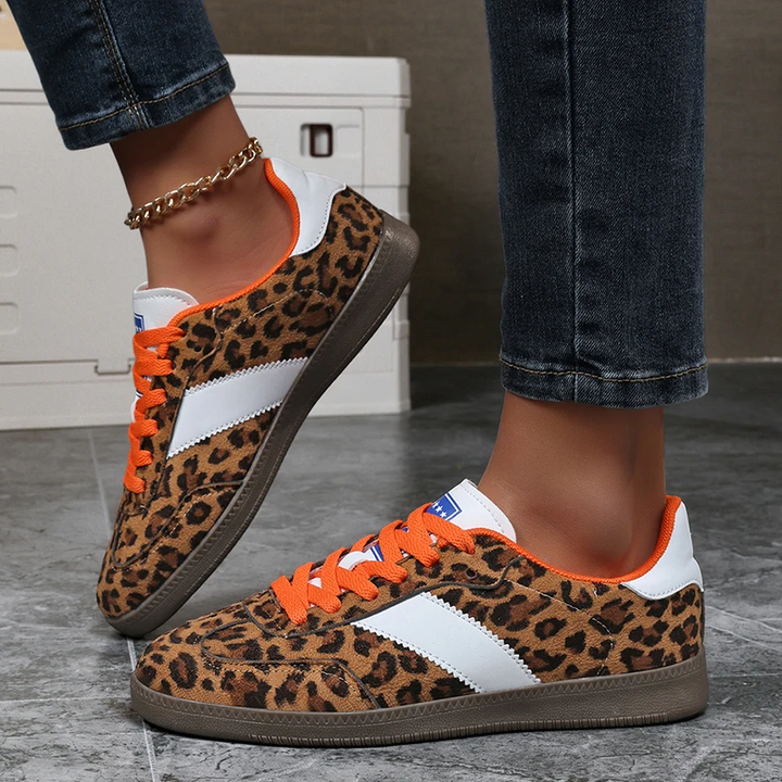 Fierce | Suède leopard sneaker