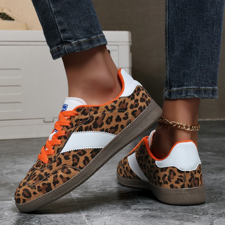 Fierce | Suède leopard sneaker