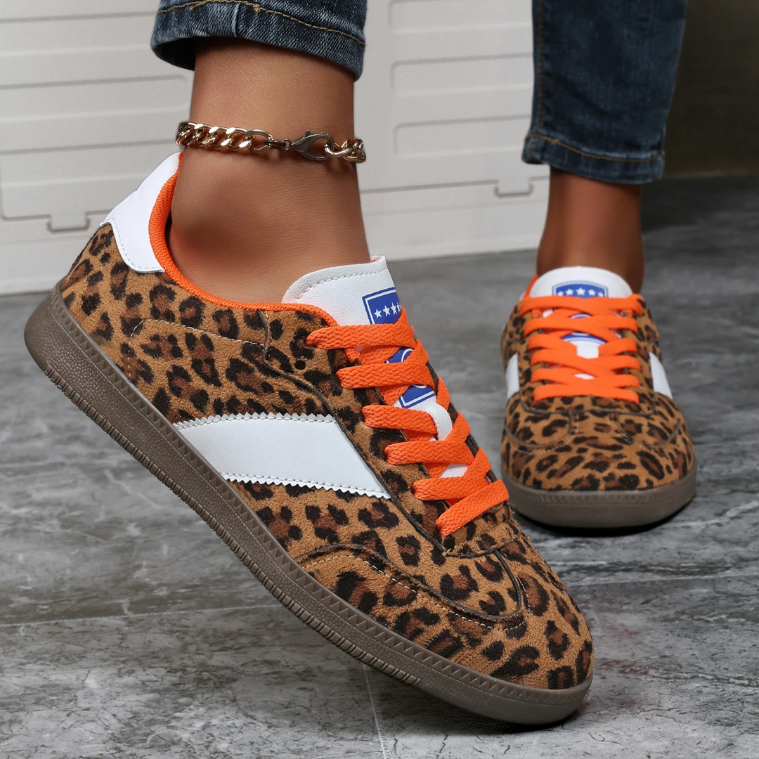 Fierce | Suède leopard sneaker
