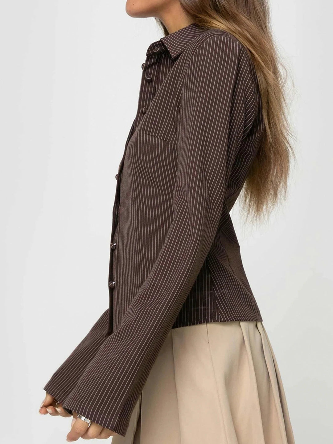 Rachel™ | Stijlvolle button-up top