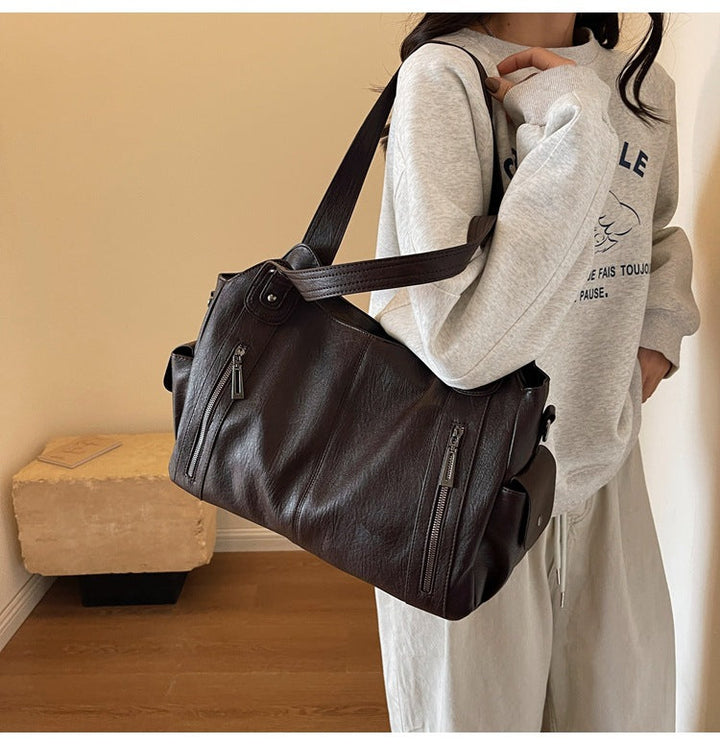 Rae™ | Klassieke leather handtas