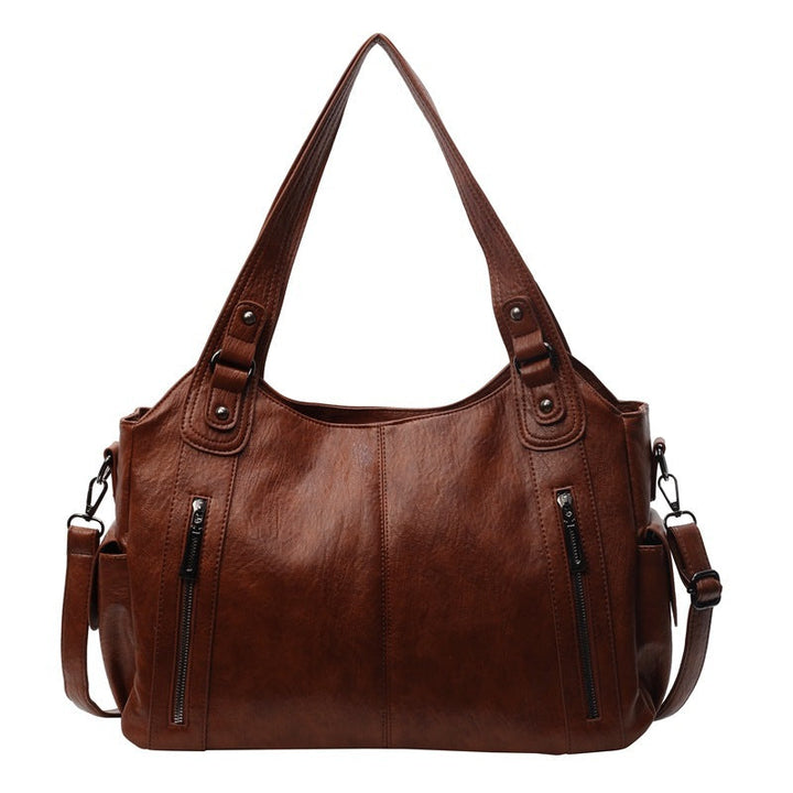 Noemie™ | Klassieke leather shopper