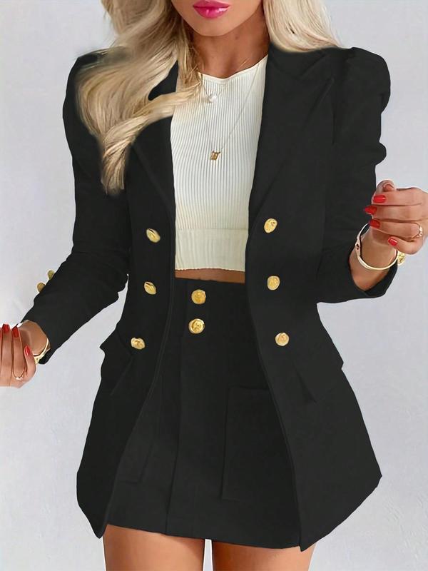 Magda™ | Elegante two-piece blazer & rok set for winter & fall fashion