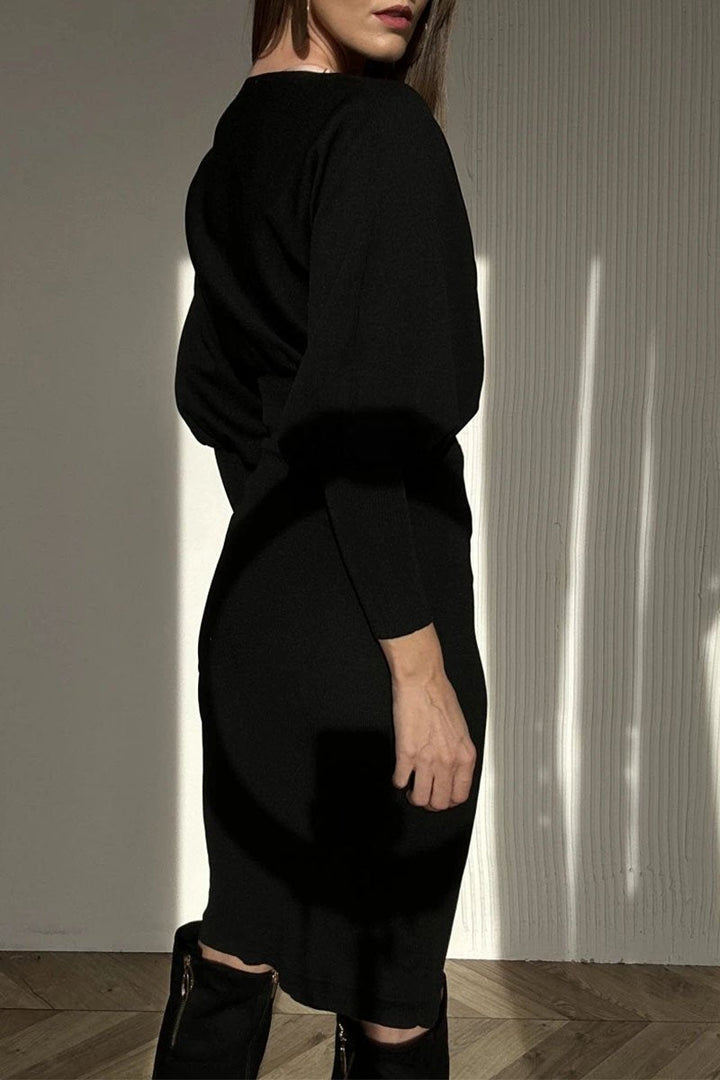 Carolyn™ | Classy balloon sleeve jurk