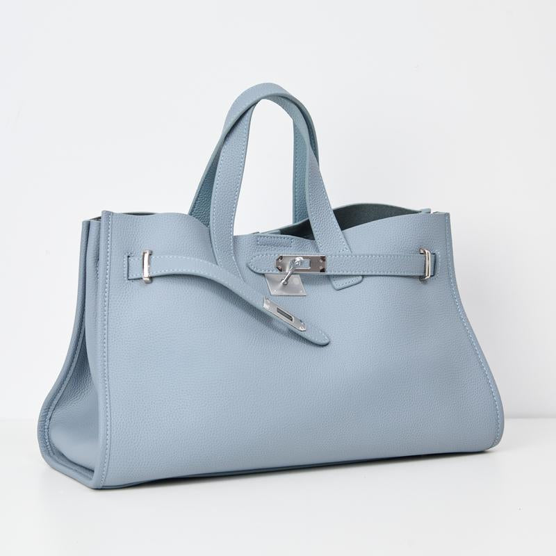 Beverley™ | Large capacity leren cowhide leather shopper for work & travel