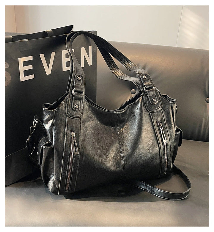 Rae™ | Klassieke leather handtas
