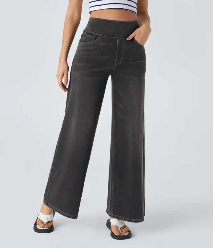 Solène™ | Relaxed-fit wide-leg jeans