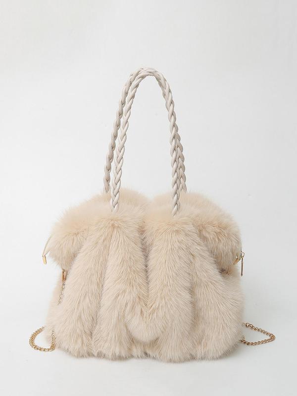 Charlotte™ | Versatile plush velvet shoulder shopper