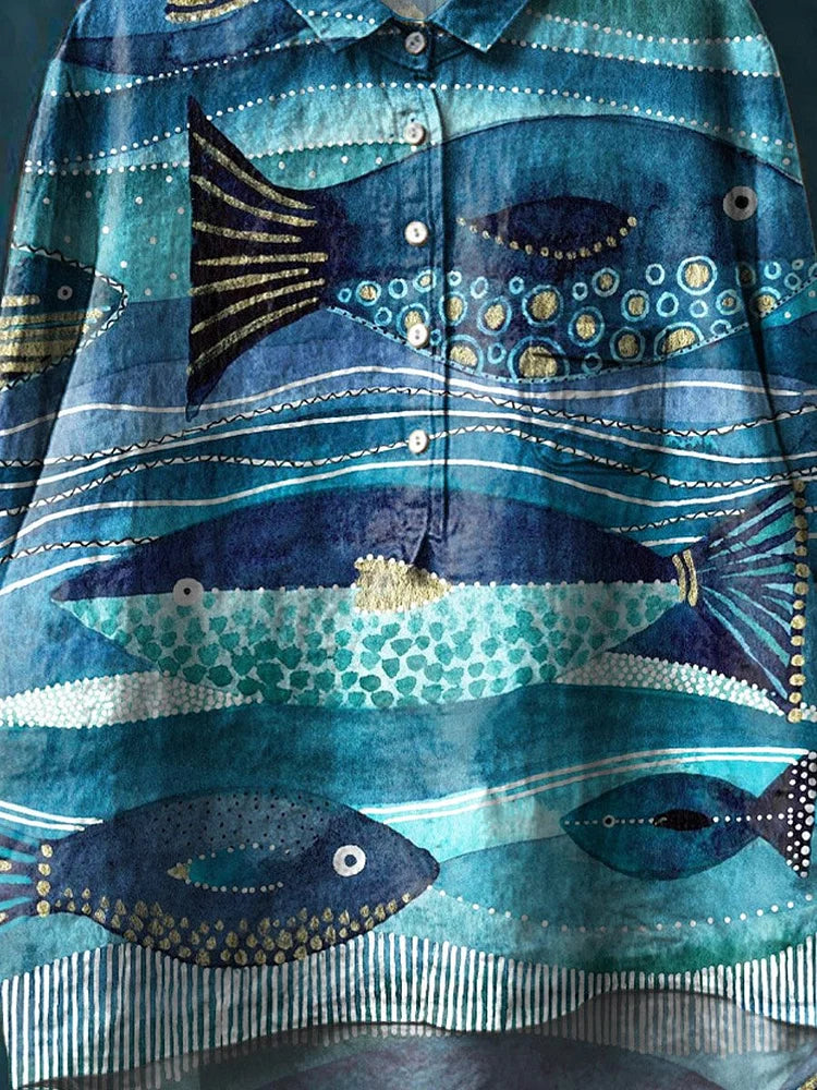 Jacky™ | Ocean art shirt