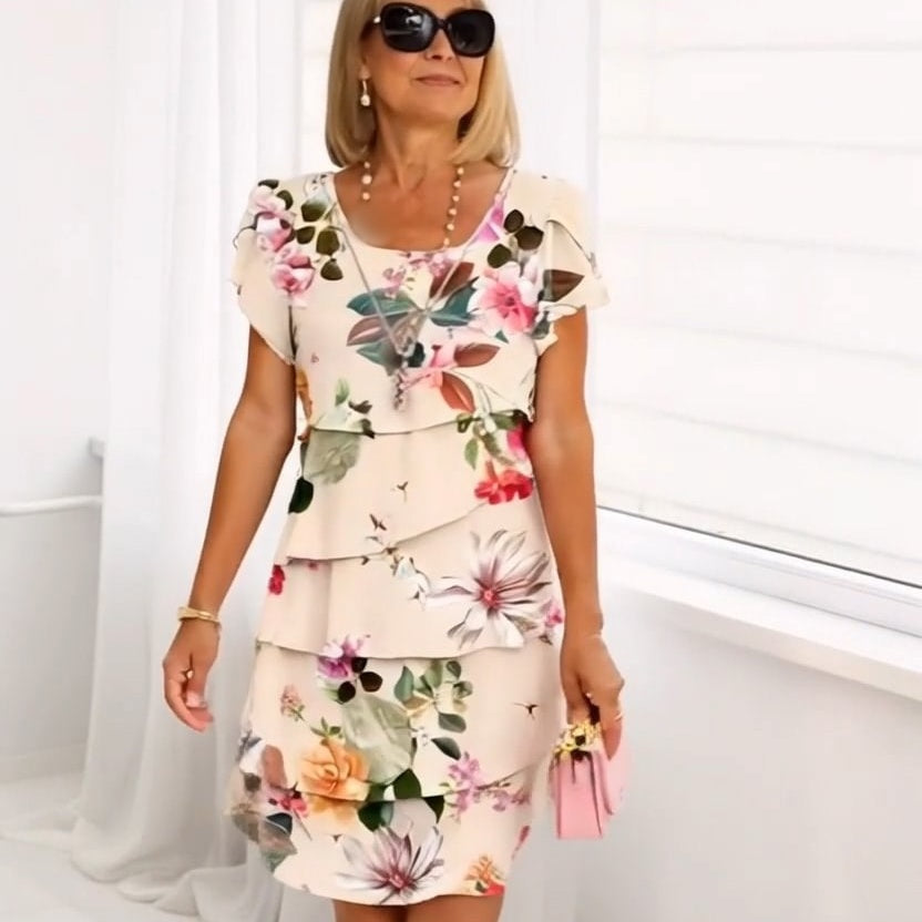 Catrina | Bloemen print jurk