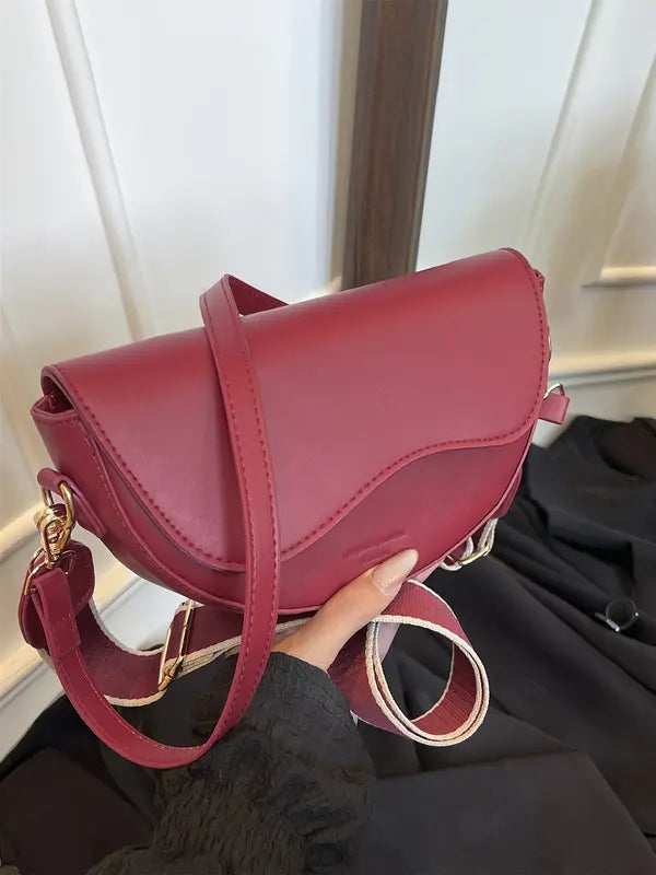 Gabi™ | Simple small satchel tas versatile flip cover crossbody schoudertas