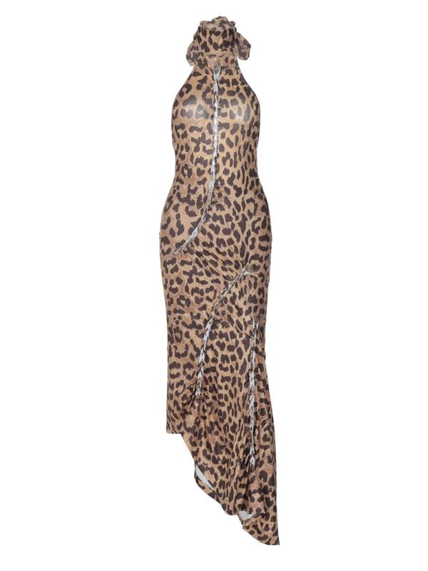 Elizabeth™ | Sexy backless leopard bodycon jurk for parties
