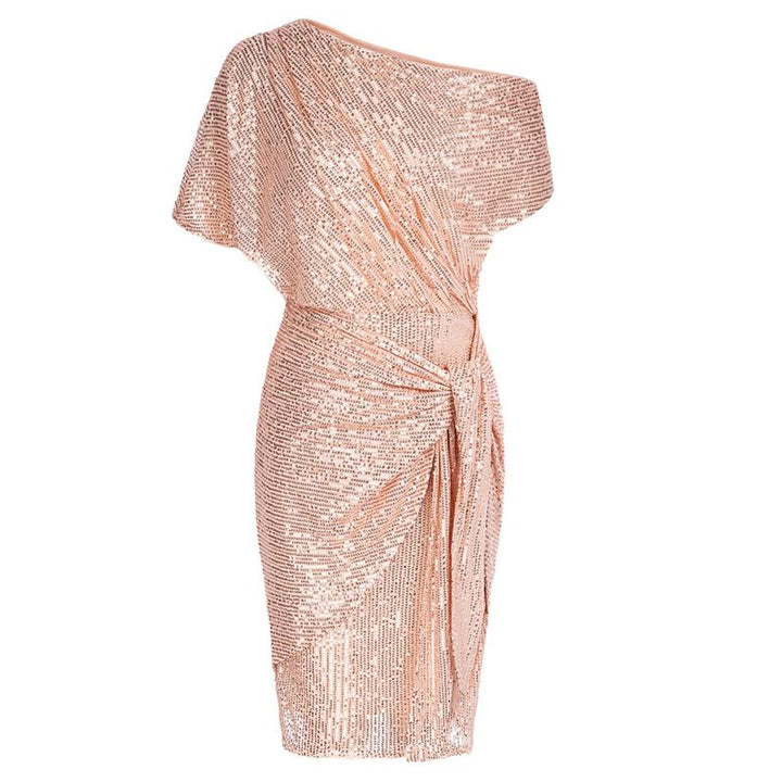 Aurelia™ | Elegante sequined off-shoulder bodycon party jurk