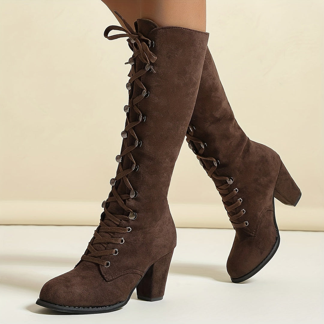 Lucia | Fashionable knee-high laarzen