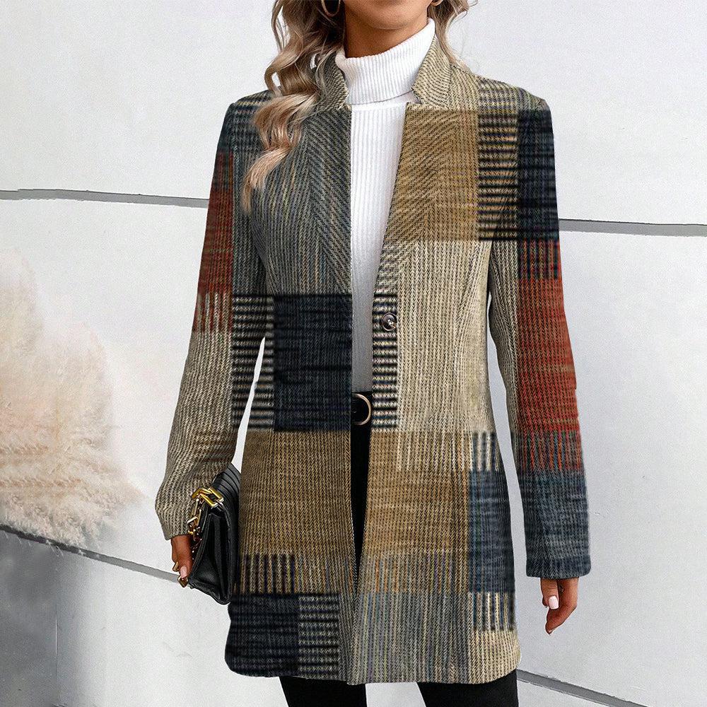 Dara™ | Patchwork elegance blazer