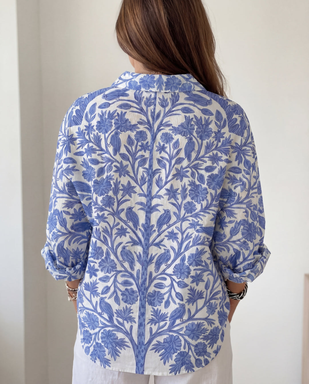 Isabelle | Blue bloemen blouse