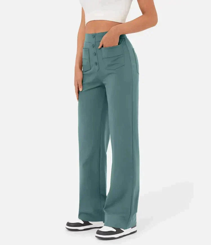 Aria™ | High-waisted elastic broek
