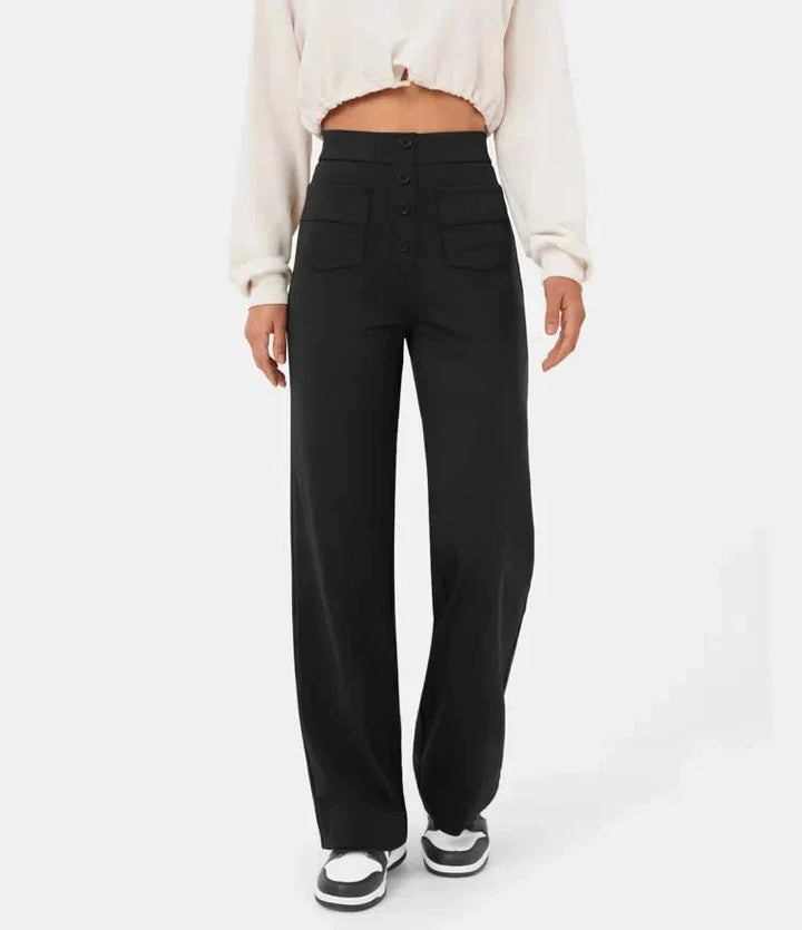 Aria™ | High-waisted elastic broek