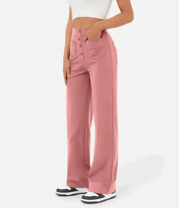 Aria™ | High-waisted elastic broek